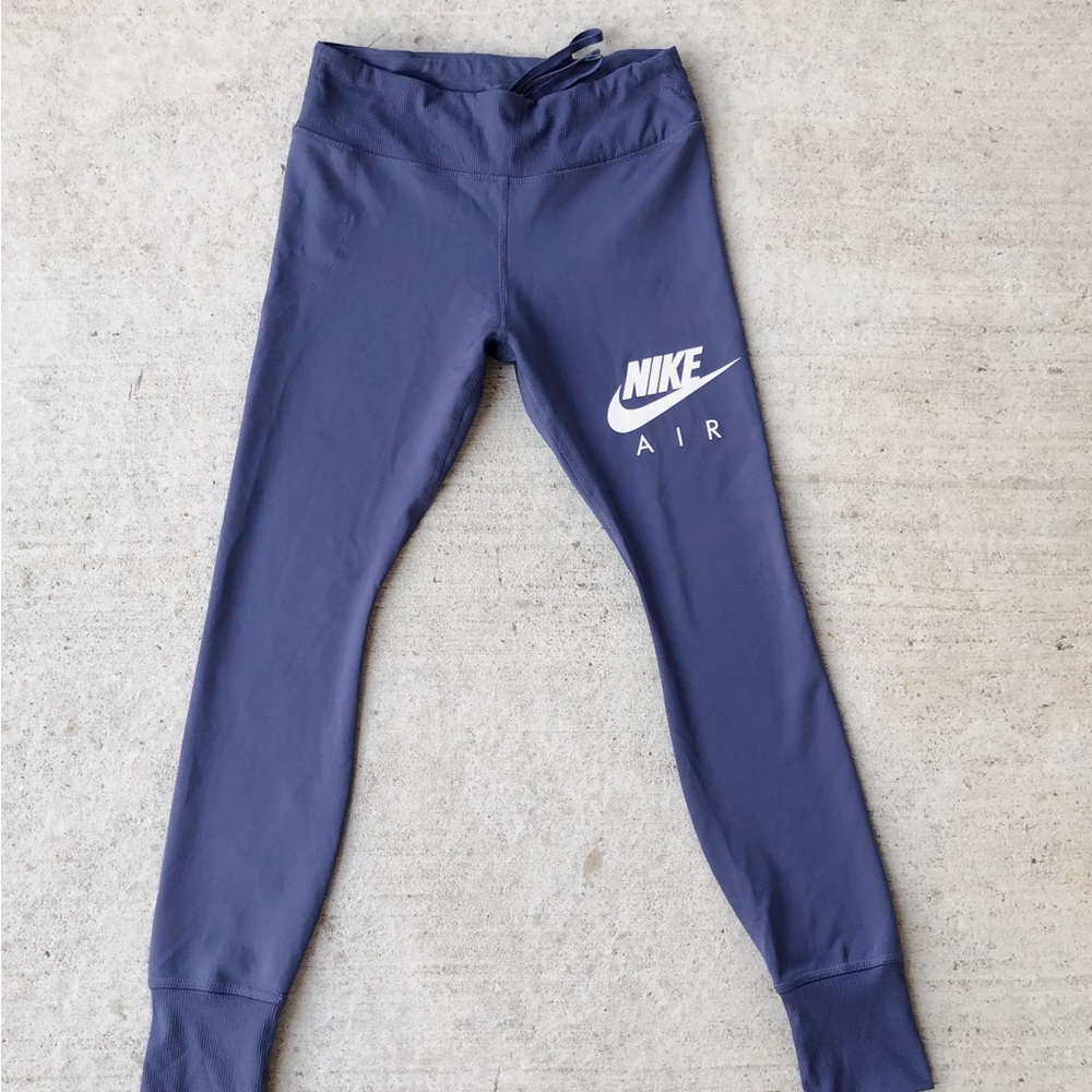 Nike Air Dri-Fit 7/8 Running Leggings in Purple Blue